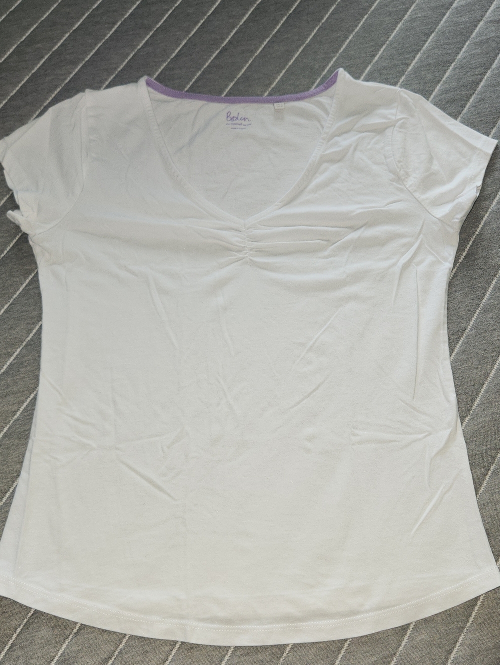 Boden White Short Sleeve Tee, Never worn